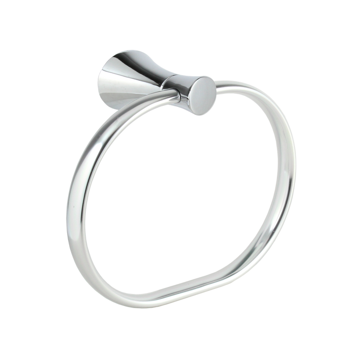 Contemporary Towel Ring - Satin Nickel