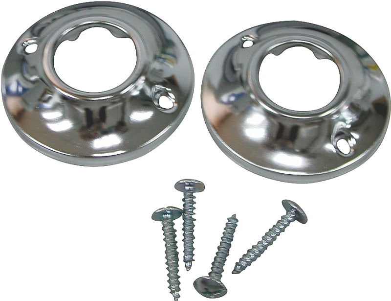 Shower Rod Flange w/ Screws - Chrome (6385652)