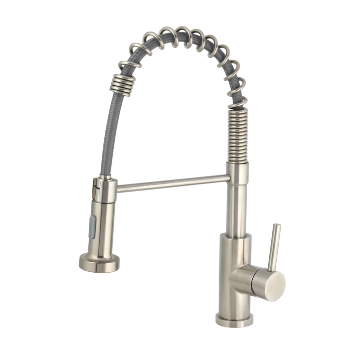 Kitchen Faucet Spring Pull-Down - Stainless Steel