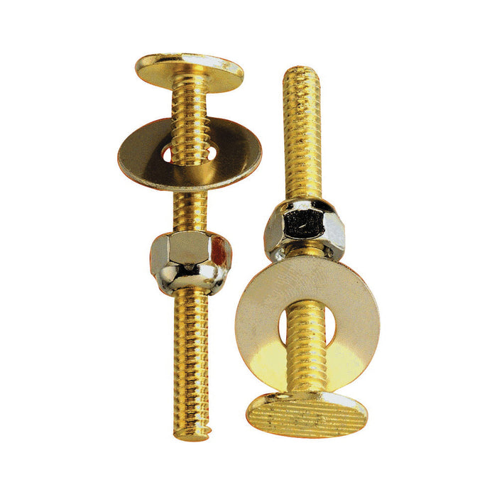 TOILET BOLTS w/ NUTS SET 1/4 X 2-1/4