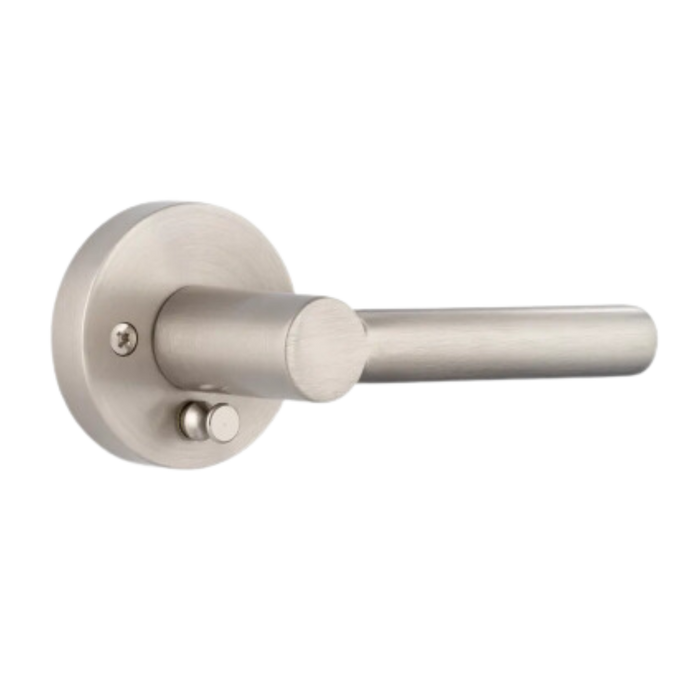 Bed & Bath Interior Privacy 2 Way Adjustable Grade 3 Locking Door Knob - Satin Nickel