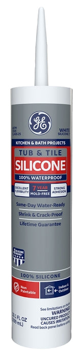 Ge Sealant Kitchen & Bath Silicone White 10.1Oz
