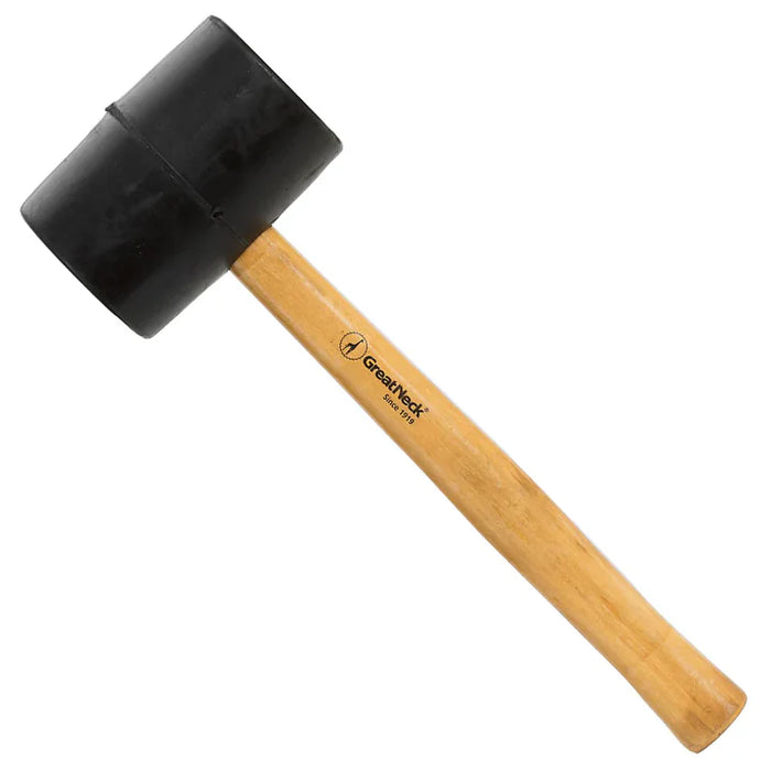 16oz Rubber Mallet w/ Wood Handle