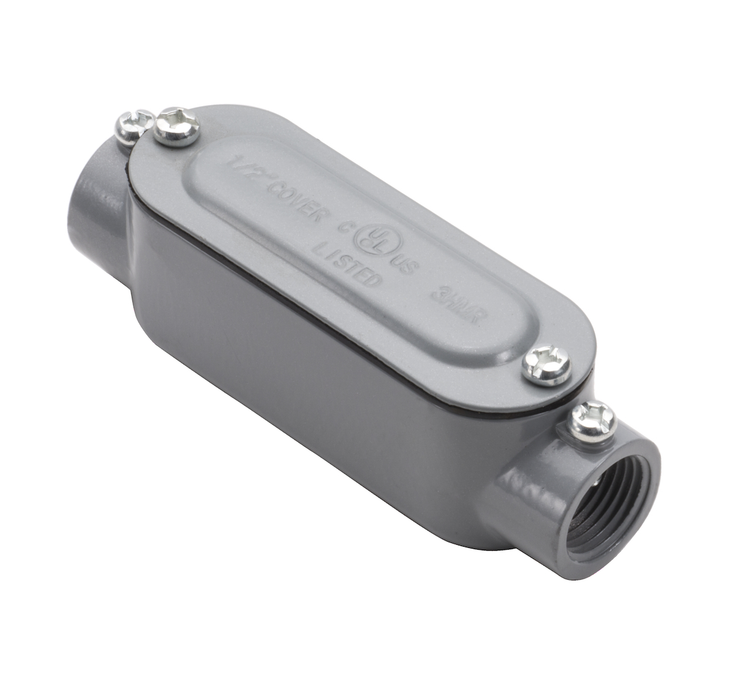 1/2 EMT "C" Conduit Body w/ Cover & Gasket