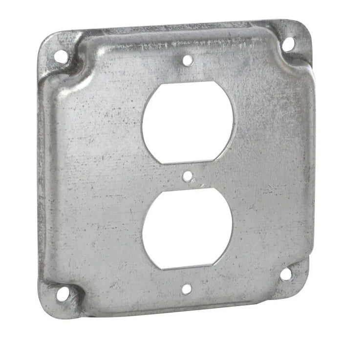 1 Gang 4" Raised 1900 Duplex Receptacle Box Cover (902C)