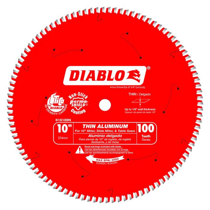 Diablo 10 in. D X 5/8 in. Carbide Circular Saw Blade