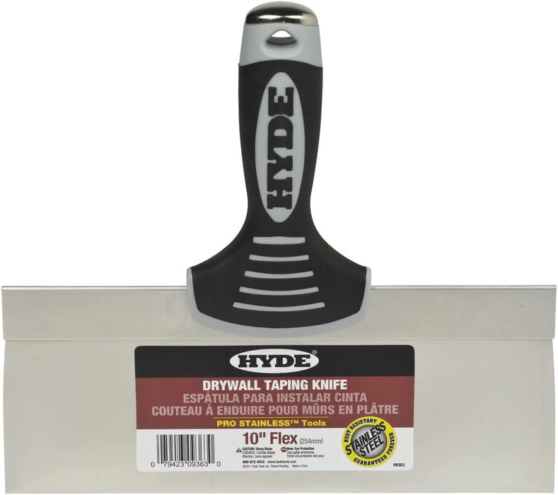 HYDE S.S. DRYWALL TAPING KNIFE RUBBER HANDLE