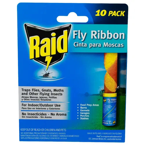 10 Pack Fly Ribbon - Raid