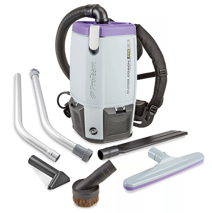 10 Qt Industrial Backpack Vacuum Cleaner w/ HEPA Filtration