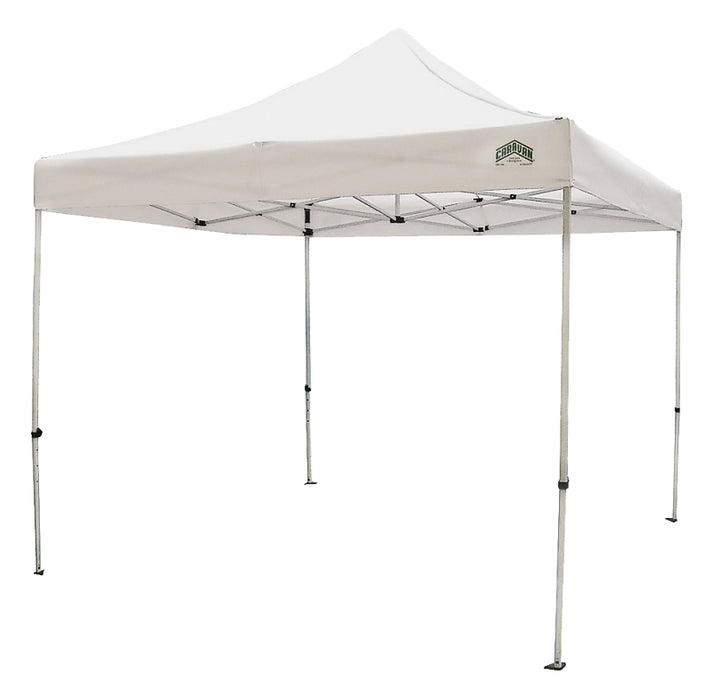 10L x 10W X 11H WHITE POLY CANOPY w/ STEEL FRAME