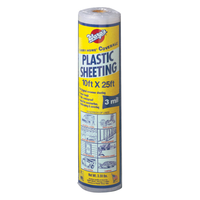 10 X 25 PLASTIC SHEETING - 3 Mil