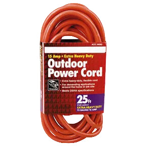 12/3 Orange Extension Cord