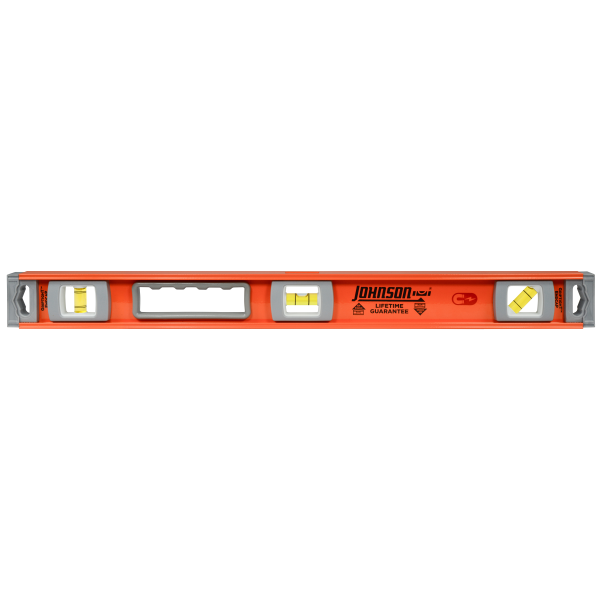 JOHNSON 24" MAGNETIC I BEAM ALUMINUM LEVEL