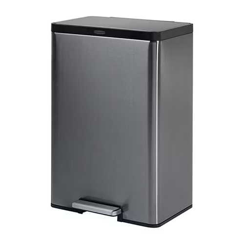 12 Gal S/S Step-On Trash Can