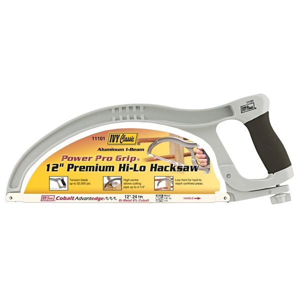 12" PREM. LOW PROFILE HACKSAW W/ METAL CUTTING BLADE