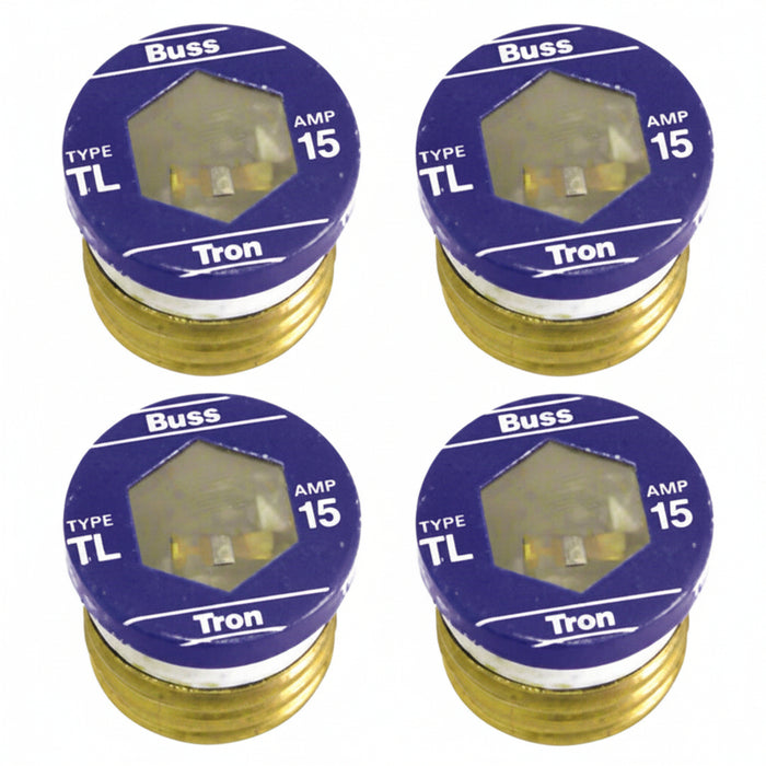 15 Amp Buss Fuse Type TL - 4 PK