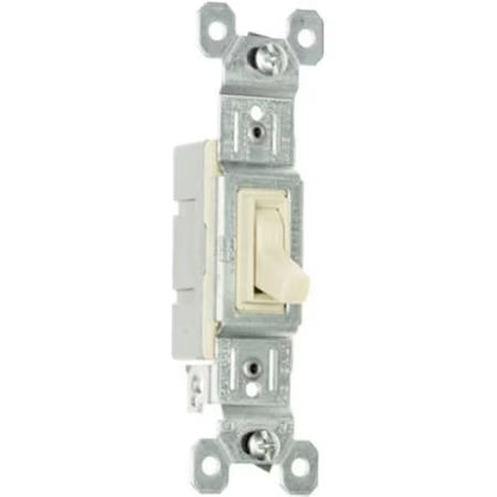 15A-120V Single Pole Switch Ivory