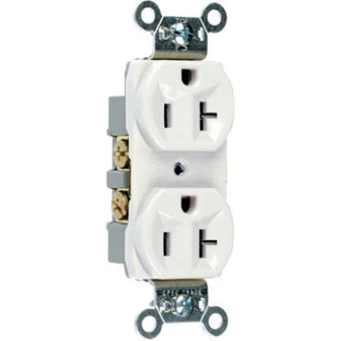 15A 125V Duplex Receptacle - White