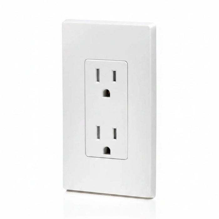 15A 125V GFCI Smart Lock Decora Receptacle w/ LED Light - White
