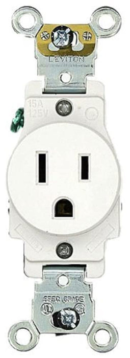 Single Receptacle White