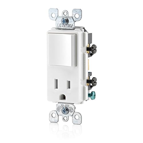 15A Decora Switch and Recept. Outlet Combo - White