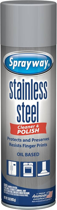 15oz Sprayway Stainless Steel Cleaner & Polish - Lemon Scent