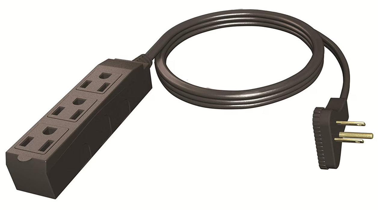 16/3 9' 3-Outlet Low Profile Indoor Extension Cord