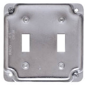 2 Gang 4" Raised Toggle Box Cover