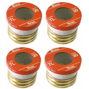 20 Amp Buss Fuse Type TL - 4 PK