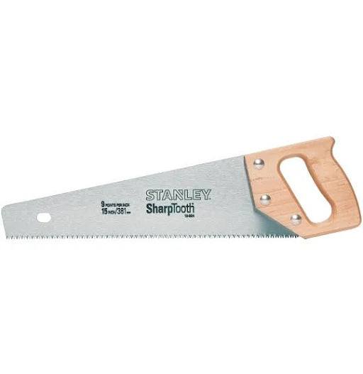20" STANLEY HANDSAW w/ WOODEN ERGO GRIP