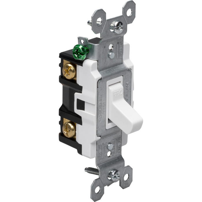 20A Toggle Switch Standard - White