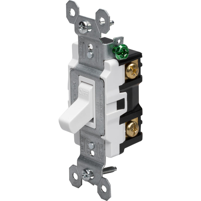 20A Toggle Switch Standard - White