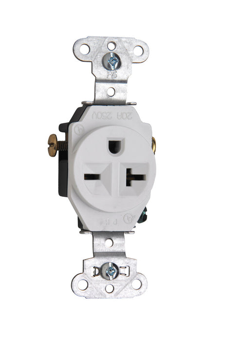Single Receptacle White