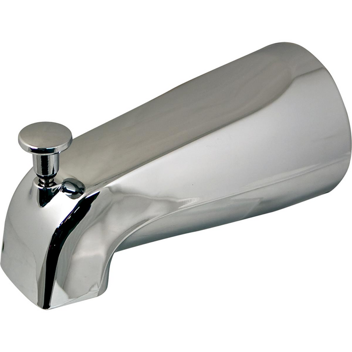 DANCO 88052 Tub Spout with Front Diverter, Chrome Plated, For  1/2 in IPS Threaded Connection
