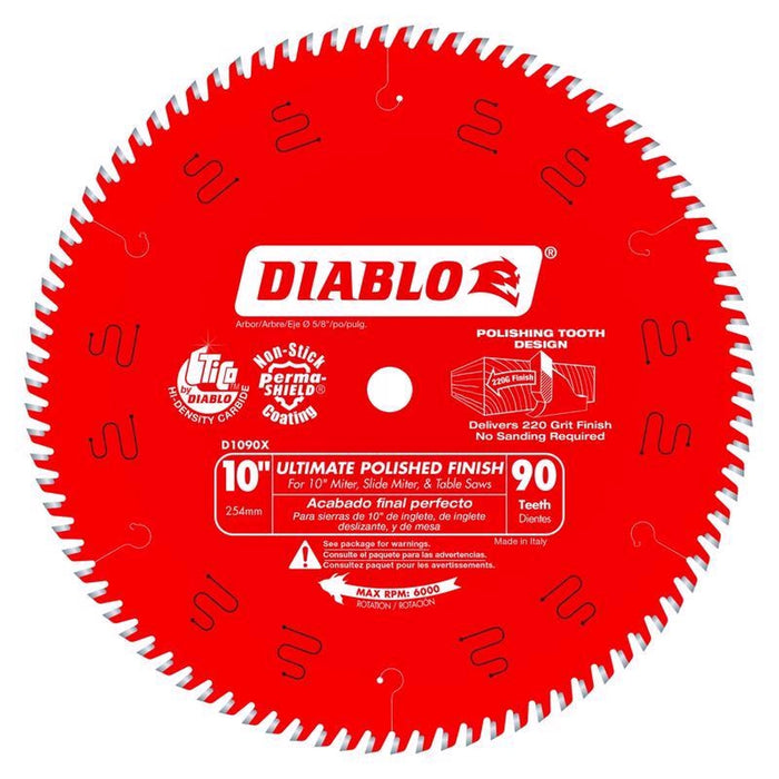 Diablo 10 in. D X 5/8 in. Carbide Circular Saw Blade