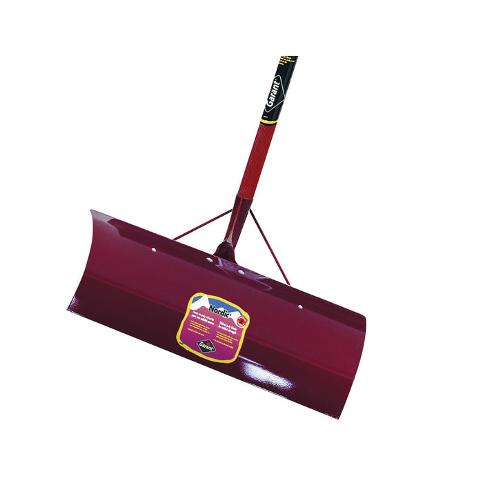 24" METAL SNOW PUSHER SHOVEL (RED or BLACK)