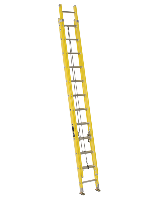 24' FIBERGLASS EXTENSION LADDER TYPE I - 250 LB CAPACITY