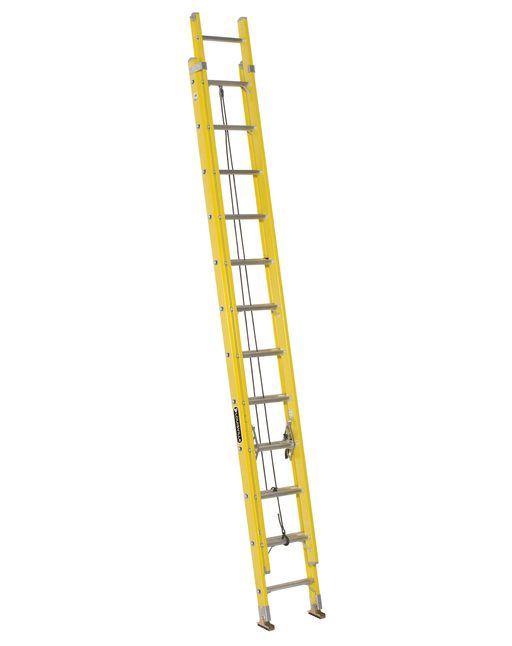 24' Fiberglass Extension Ladder Type I - 250 lb Capacity