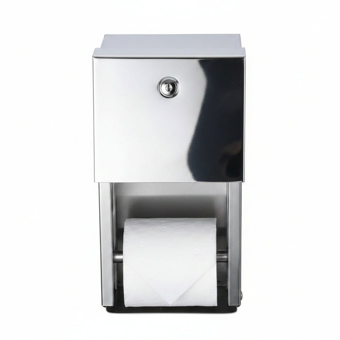 S/S Double Roll Toilet Paper Dispenser