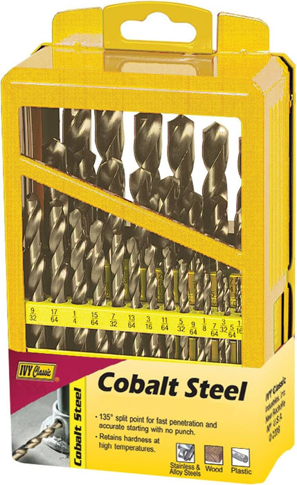 COBALT STEEL HIGH SPEED DRILL BIT SET