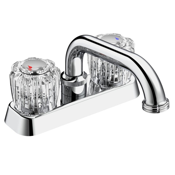 2 HANDLE LAUNDRY FAUCET W/TRAY - CHROME