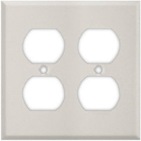 2G, Jumbo Duplex Wall Plate - Metal