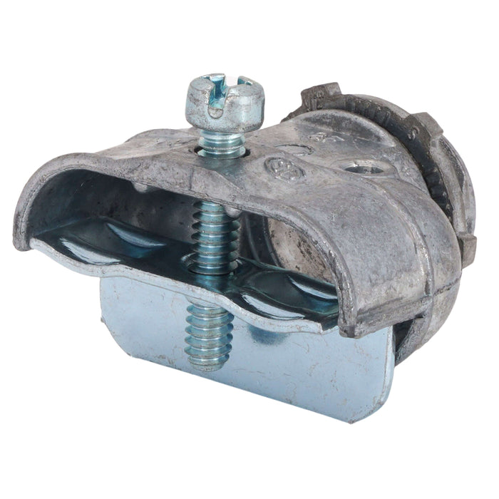 3/8" BX Duplex Connector - 1 Screw Clamp (CAT#350)