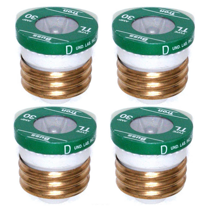 30 Amp Buss Fuse Type TL - 4 PK