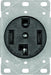 30A 125/250V Flush Mount 4-Wire Receptacle (NEMA 14-30R)