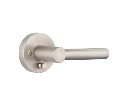 Bed & Bath Interior Privacy 2 Way Adjustable Grade 3 Locking Door Knob - Satin Nickel