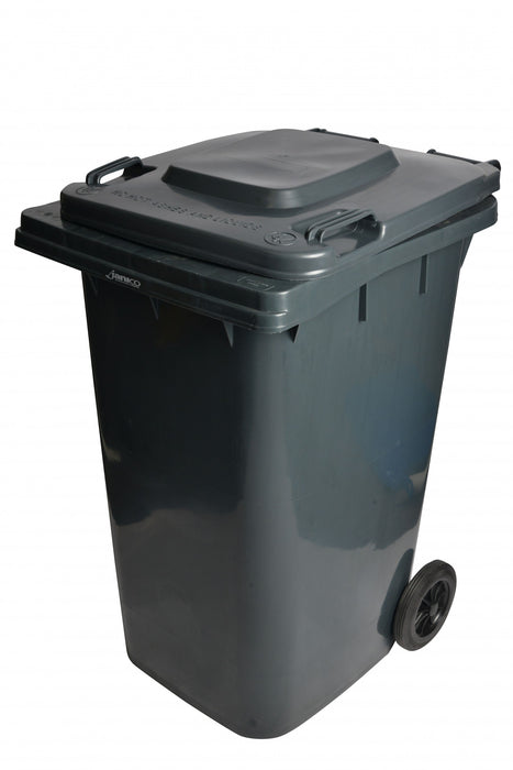 Gray Roll Out Trash Container