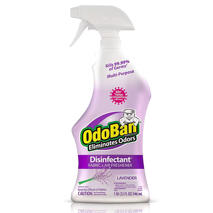 32oz Odoban Lavender Scent Disinfectant Laundry & Air Freshener