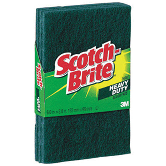 3M Scotch Brite 6 x 4 Scrubbing Pads - 3 Pk