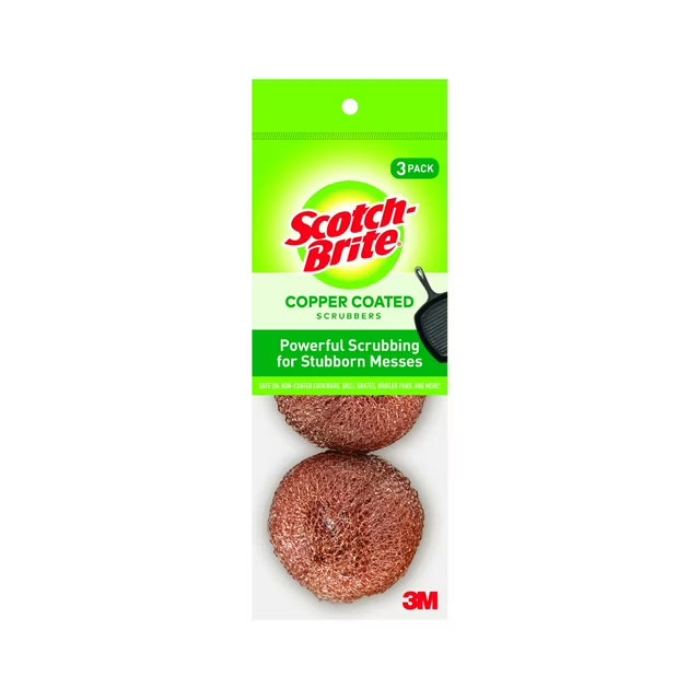 3M Scotch Brite Steel Scrubbing Pads - 3 Pk